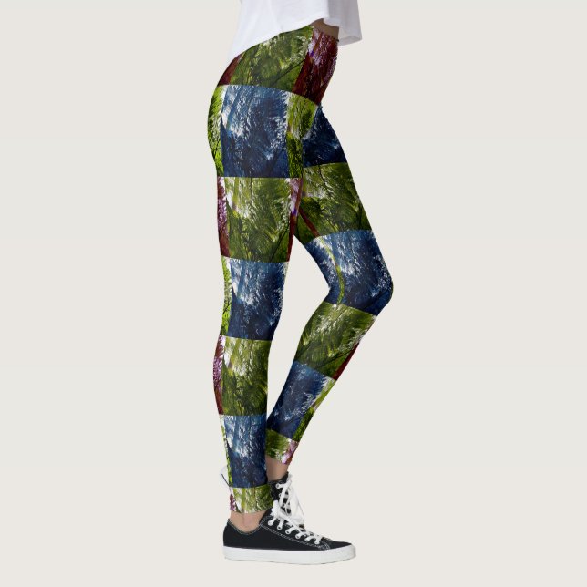 Leggings Fougères en quatre couleurs, (Droite)