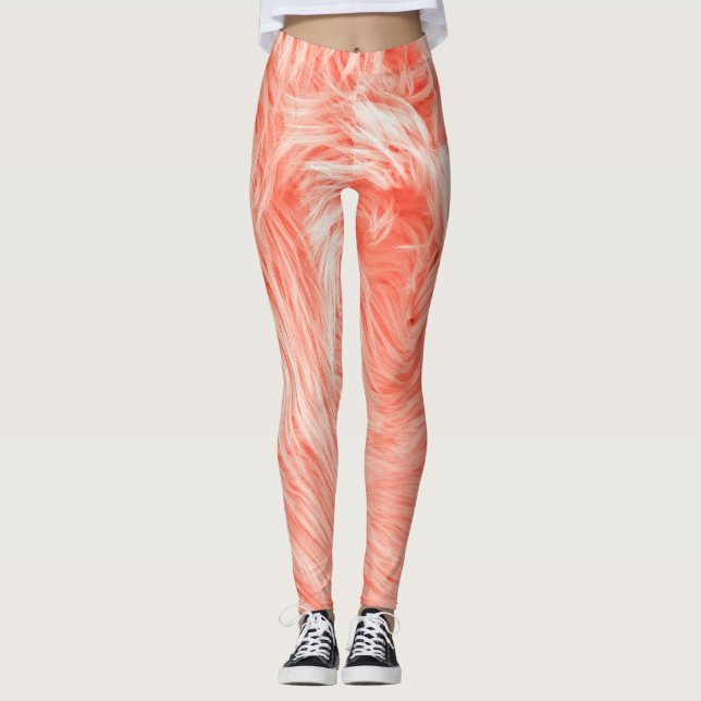 Leggings Fourrure de farine de corail : Tendance 2019. (Devant)
