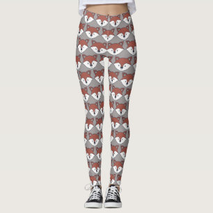 Leggings Fox mignon/guêtres rusées de motif