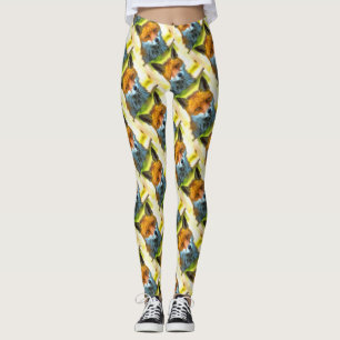 Leggings Fox Portrait Réaliste Art faunique
