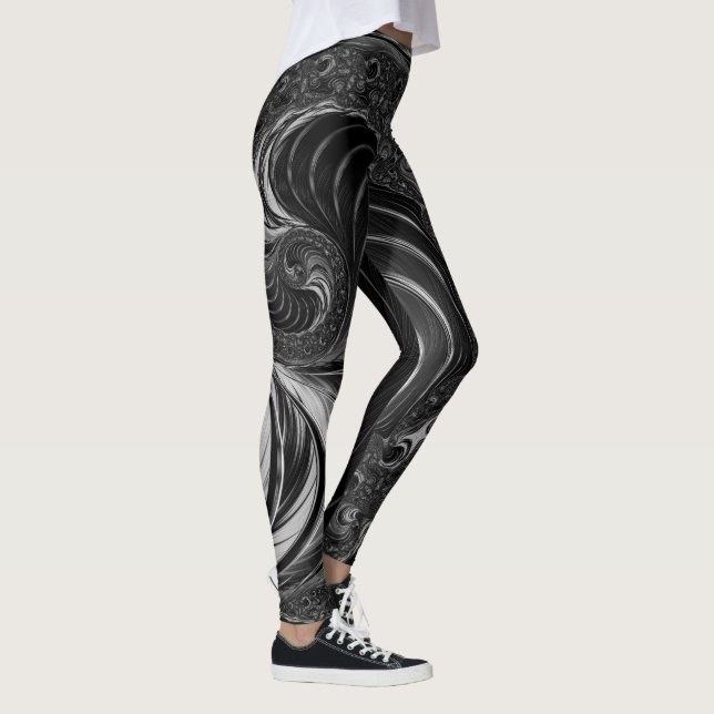 Leggings Fractal Black Metal Nautilus (Droite)