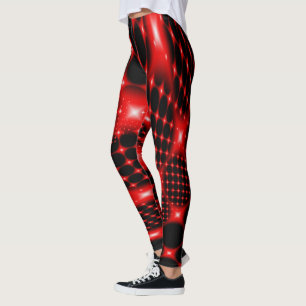 Leggings fractale rousse
