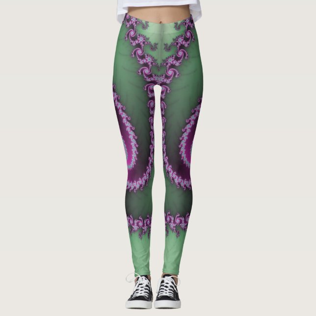 Leggings fractaux ~ Mandelbrot ~ Fibonacci ~ * ~ (Devant)