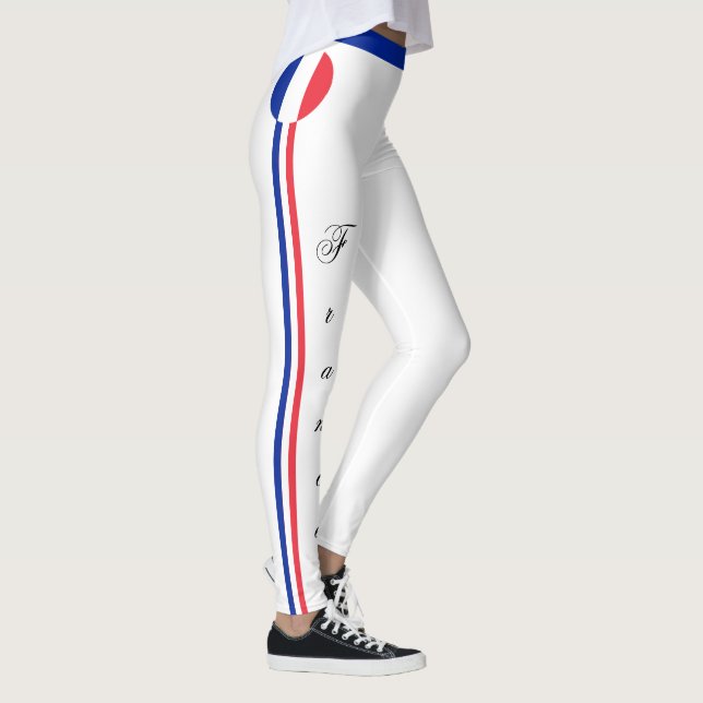 Leggings France & France Drapeau mode Voyage/Sport (Droite)