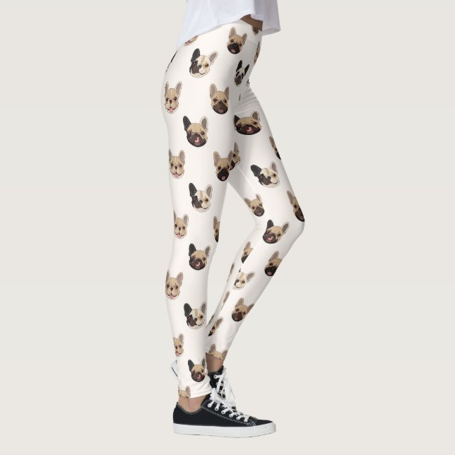 Leggings French Bulldog Cute Dog Lover Pattern (Droite)