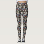 Leggings French Bulldog Winter Wonderland Christmas Joie<br><div class="desc">Ce design festif reflète l'esprit joyeux de la période des fêtes, avec un adorable petit portant un chapeau de Père Noël. Le chien est niché dans un pays des merveilles hivernales, avec un bonhomme de neige, un sapin de Noël décoré et des cadeaux joliment emballés. Les flocons de neige tombent...</div>