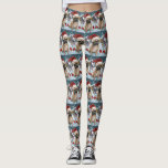 Leggings French Bulldog Winter Wonderland Christmas Joie<br><div class="desc">Ce design festif reflète l'esprit joyeux de la période des fêtes, avec un adorable petit portant un chapeau de Père Noël. Le chien est niché dans un pays des merveilles hivernales, avec un bonhomme de neige, un sapin de Noël décoré et des cadeaux joliment emballés. Les flocons de neige tombent...</div>