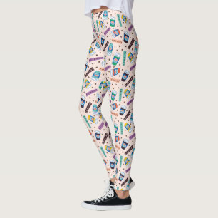 Leggings FRIENDS™ Central Perk Motif de Café Vibrant