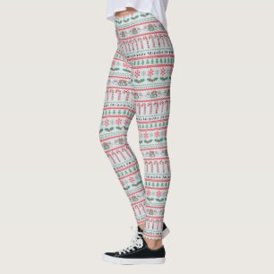 Leggings FRIENDS™ Motif de Noël de pull affreux
