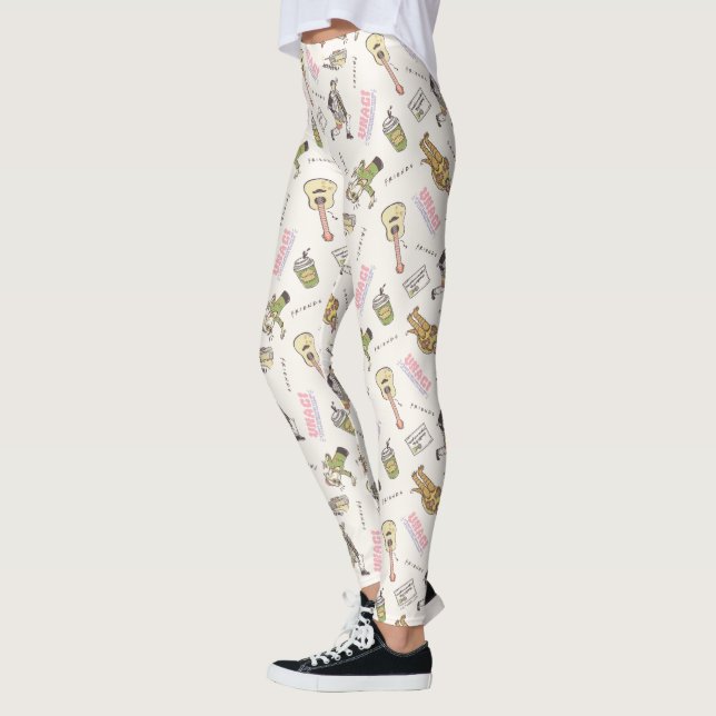 Leggings FRIENDS™ Motif Dessin Animé Brun (Gauche)