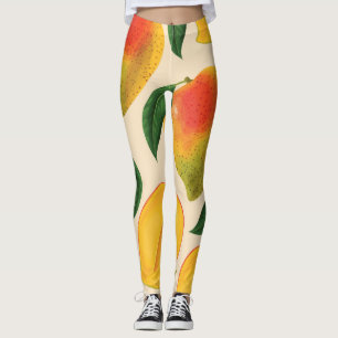Leggings Fruit Mango Motif sans joint