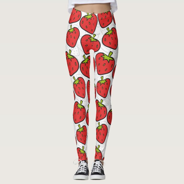 Leggings Fruit motif transparent | motif de surface de frui (Devant)