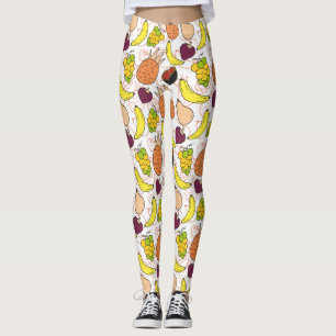 Leggings Fruit motif transparent motif de surface de frui