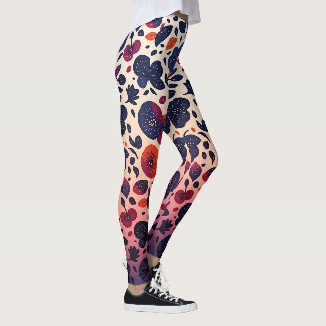 Leggings fruit pourpre (Droite)