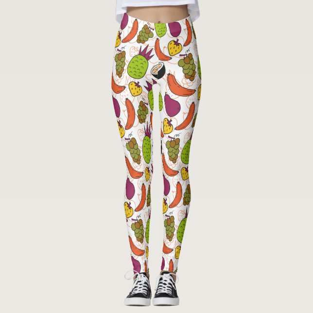 Leggings Fruit seamless pattern | Fruit surface pattern 34 (Devant)