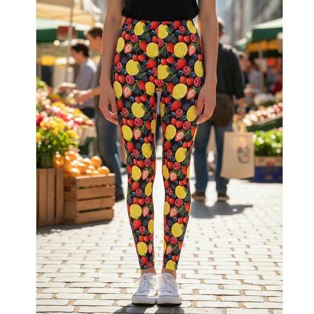 Leggings Fruités Vifs & Audacieux (Créateur téléchargé)