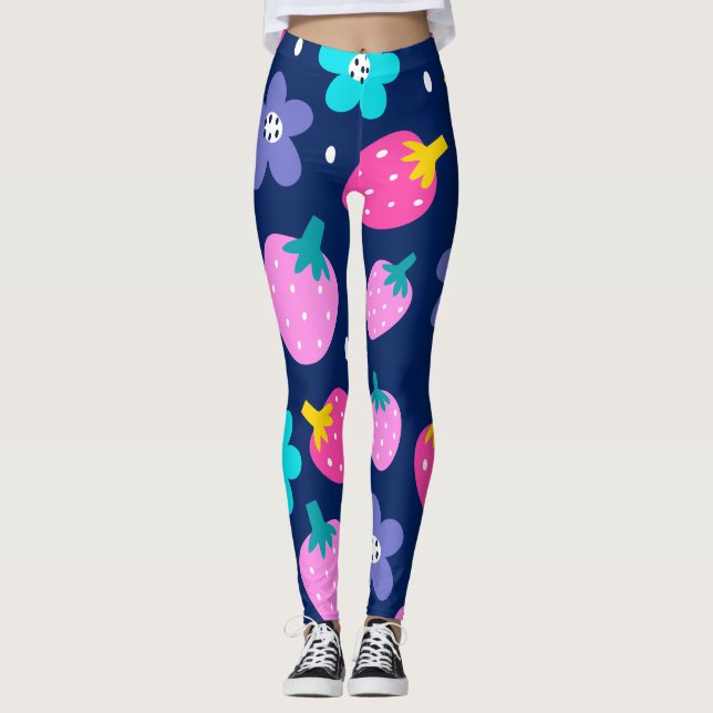 Leggings Fruits de fleurs (Devant)