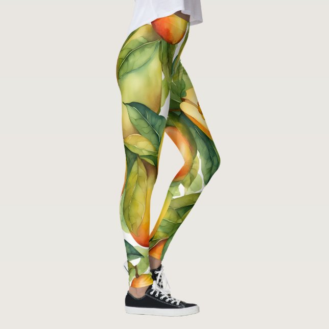 Leggings Fruits et feuilles de mangue  (Droite)