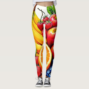 Leggings Fruits frais vibreux, délice design