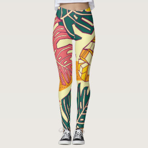 Leggings Fruits tropicaux : Conception Motif dynamique