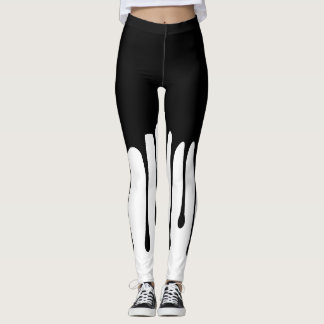 Leggings Fuite d'encre Noir V1