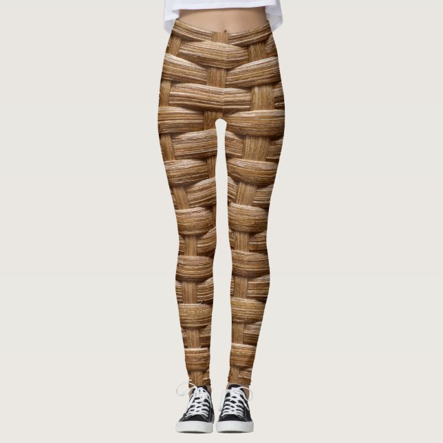 Leggings Fun Horizontal Wicker Panier (Devant)
