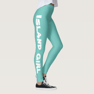 Leggings fun ISLAND GIRL typographie