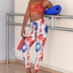 Leggings Fun Tie Dye Motif rouge blanc bleu<br><div class="desc">Cette conception peut être personnalisée en choisissant l'option personnaliser pour ajouter du texte ou apporter d'autres modifications. Si ce produit a la possibilité de transférer la conception à un autre article, s'il vous plaît assurez-vous d'ajuster la conception pour s'adapter si nécessaire. Contactez-moi à colorflowcreations@gmail.com si vous souhaitez avoir cette conception...</div>