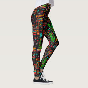 Leggings Fun Western Motif Noël