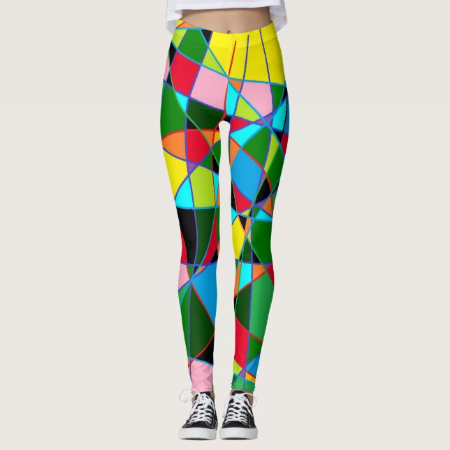 Leggings Funky fun show business style grand design audacie (Devant)