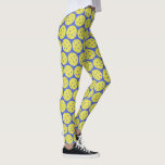 Leggings Funky Pickleball Yellow Ball et Blue Sports<br><div class="desc">Les jambes parfaites pour les passionnés de Pickleball ! Un pickleball jaune est dressé contre un arrière - plan bleu. Modifiez facilement la couleur de l'arrière - plan en cliquant sur personnaliser, puis en défilant vers le sélecteur de couleurs. Idéal pour les jeux de pickleball et de tournoi match jouer...</div>