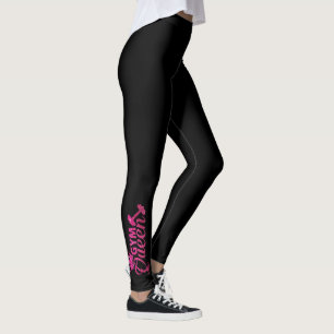 Leggings Funky rose faux parties scintillant salle de gym t