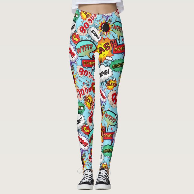 Leggings Funny Comic Motif (Devant)