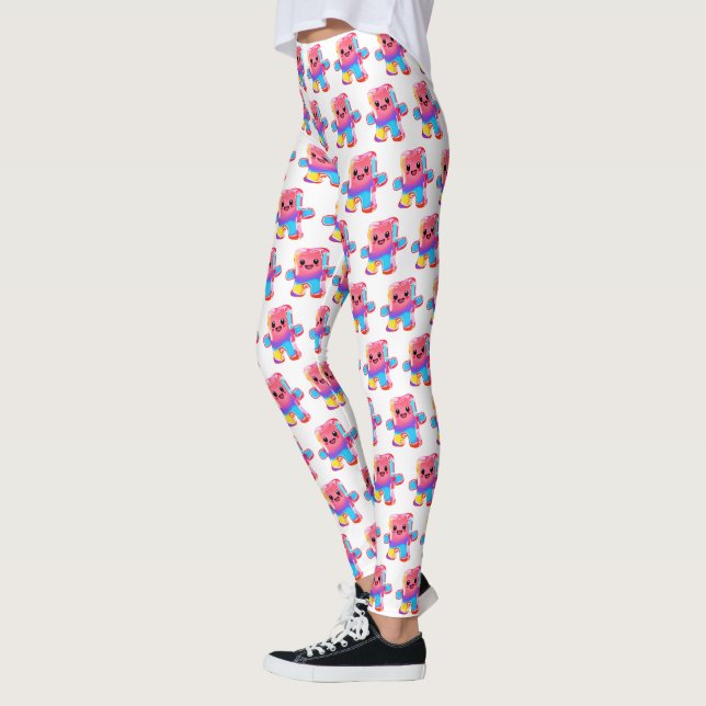 Leggings Funny Cute Candy Gimme Gummy Bear (Gauche)