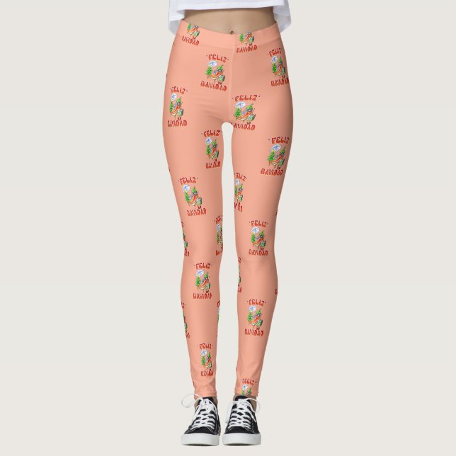Leggings Funny Feliz Navidad Cute Christmas Chili (Devant)