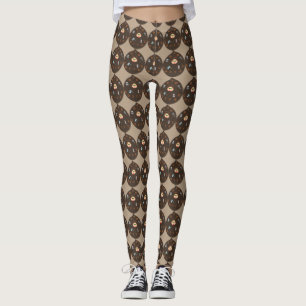Leggings Funny Papa Monster aime les jambes de café