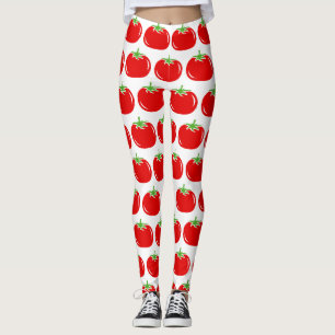 Leggings Funny rouge tomate motif personnalisées imprimer l