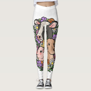 Leggings Funny Vegan Plante de Noël basé de Noël amis pas