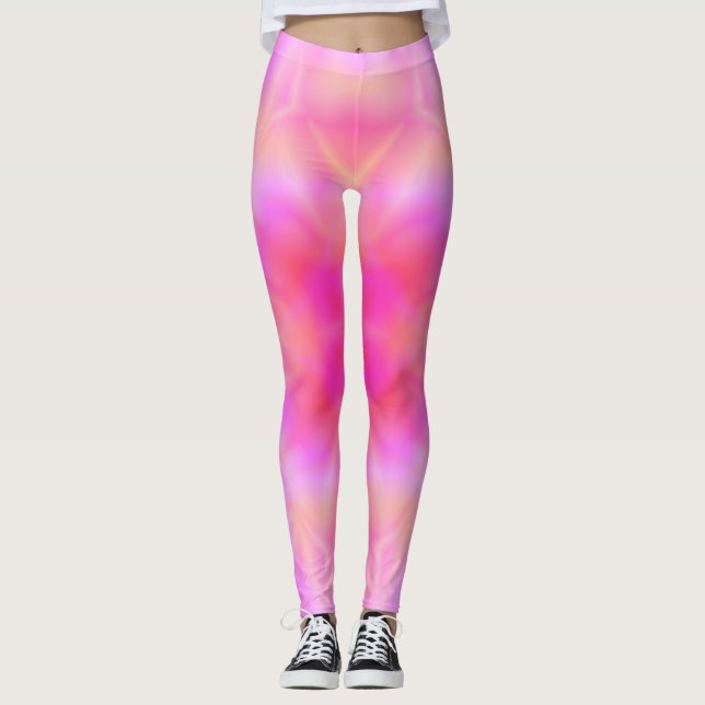 Leggings Fusée rose (Devant)