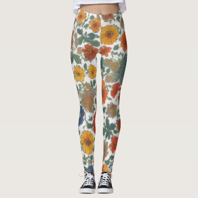 Leggings Fusion alpine : Un motif bavarois (Devant)