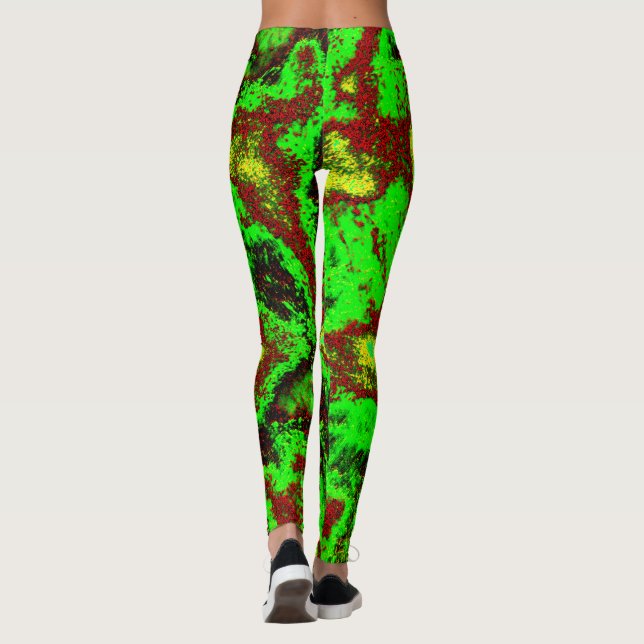 Leggings Fusion Chaleur Néon (Dos)