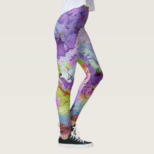 Leggings "Fusion des teintes" Art Abstrait contemporain