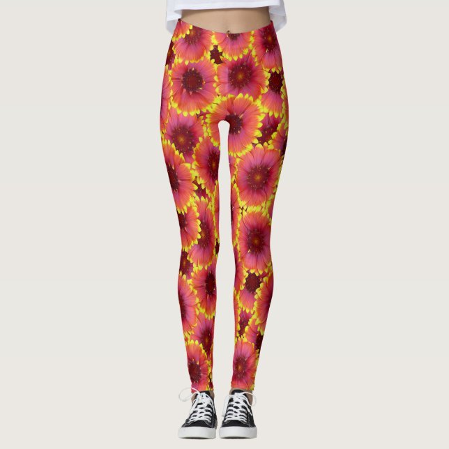Leggings Gaillardia Motif sans ambages (Devant)