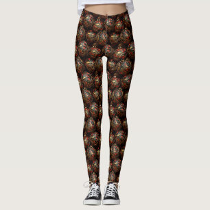 Leggings Gala Glam Bauble - Baubles de luxe sur legue noire