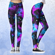 Galaxie bleue et violette Neon Yoga