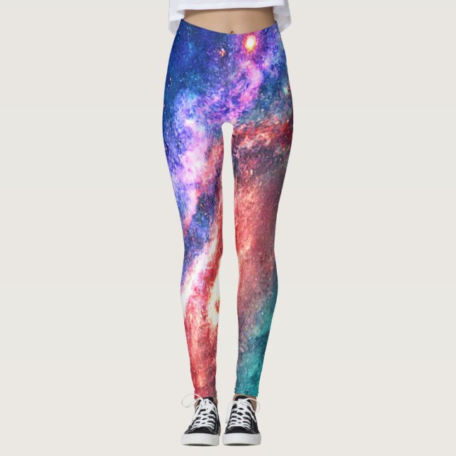 Leggings Galaxie cosmique Dream Art (Devant)