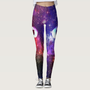 Leggings Galaxie de chat Color Burst