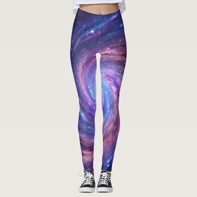 Leggings Galaxie spirale mystique Vortex (Devant)
