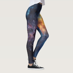 Leggings Galaxie vibrante Imprimer - Cosmic Activewear pour