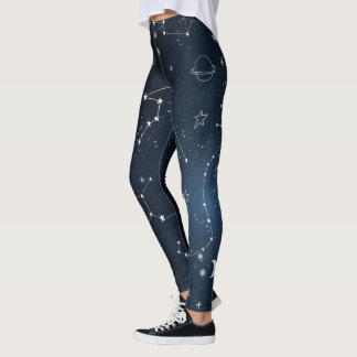 Leggings Galaxy Constellations Sky Astronomy Stars Planètes